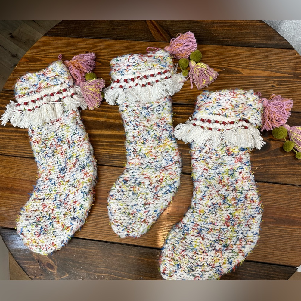 Anthropologie Confetti Stocking